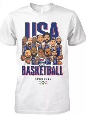 Team Usa Basketball Olympics 2024 Shirt  253